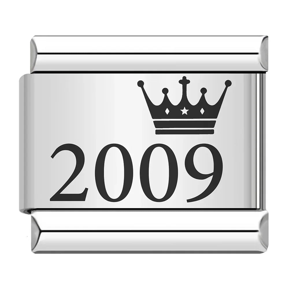 Birth Year Charm Collection — 9mm Italian Bracelet