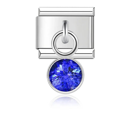 Birthstone Month Charm Collection — 9mm Italian Bracelet