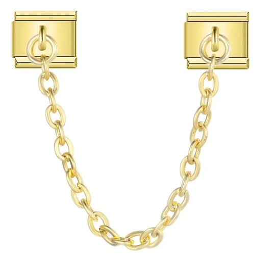 Connecteur de Chaîne d'Extension — Bracelet Italien 9mm - Gold