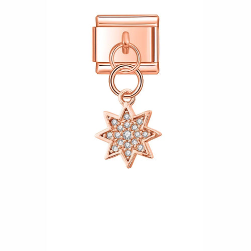 Charm Clé et Flocon de Neige - K