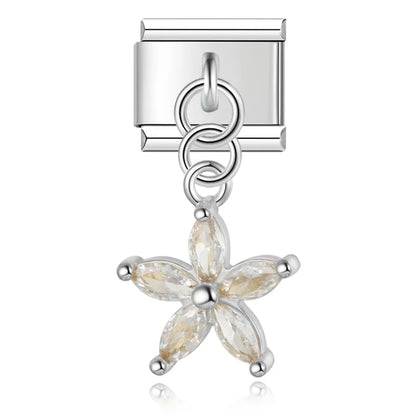 Dog & Flower Charm Collection — 9mm Italian Bracelet