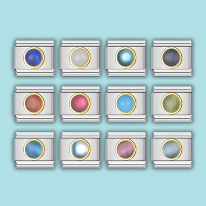 Opal Stone Charm Collection — 9mm Italian Bracelet
