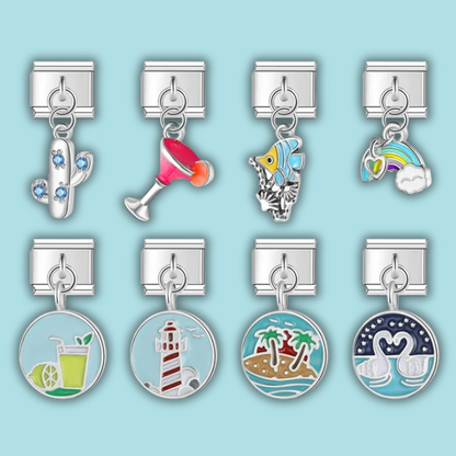 Summer Dangle Charm — 9mm Italian Bracelet