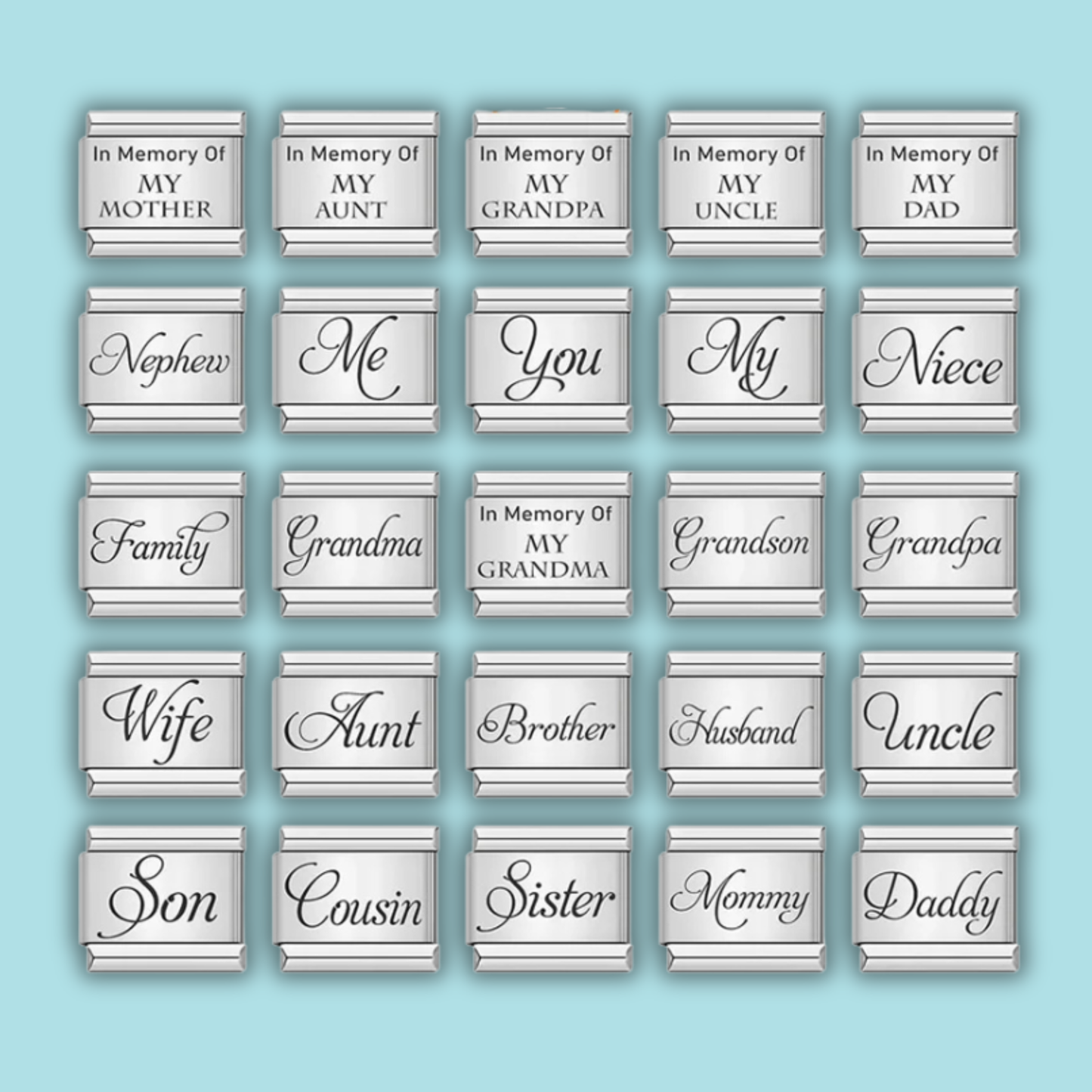 Family Charm Collection — 9mm Italian Bracelet