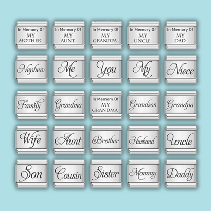 Family Charm Collection — 9mm Italian Bracelet