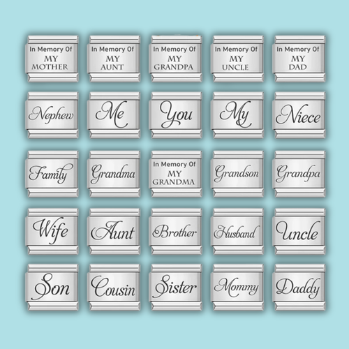 Family Charm Collection — 9mm Italian Bracelet