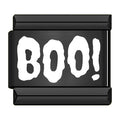 Charm Boo Blanc sur Noir | Lymette
