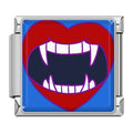 Charm Bouche de Vampire Rouge Cartoon — Argenté | Lymette