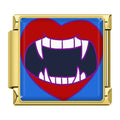 Charm Bouche de Vampire Rouge Cartoon — Doré | Lymette
