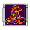Charm Chapeau de Sorcière Violet Étoilé — Argenté | Lymette