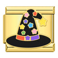 Charm Chapeau Noir aux Étoiles Colorées | Lymette