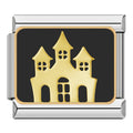 Charm Château Doré sur Noir | Lymette