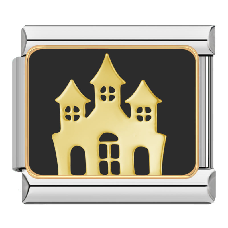 Charm Château Doré sur Noir | Lymette