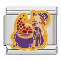 Charm Chaudron Violet et Sorcière | Lymette
