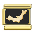 Charm Chauve-Souris Dorée sur Fond Noir | Lymette