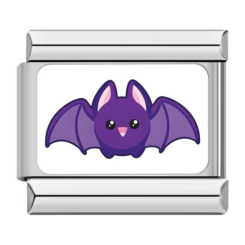 Charm Chauve-Souris Violette Souriante | Lymette