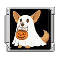 Charm Chien Déguisé en Fantôme — Argenté | Lymette