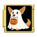 Charm Chien Déguisé en Fantôme — Doré | Lymette