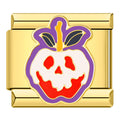 Charm Citrouille Blanche et Ruban Violet | Lymette