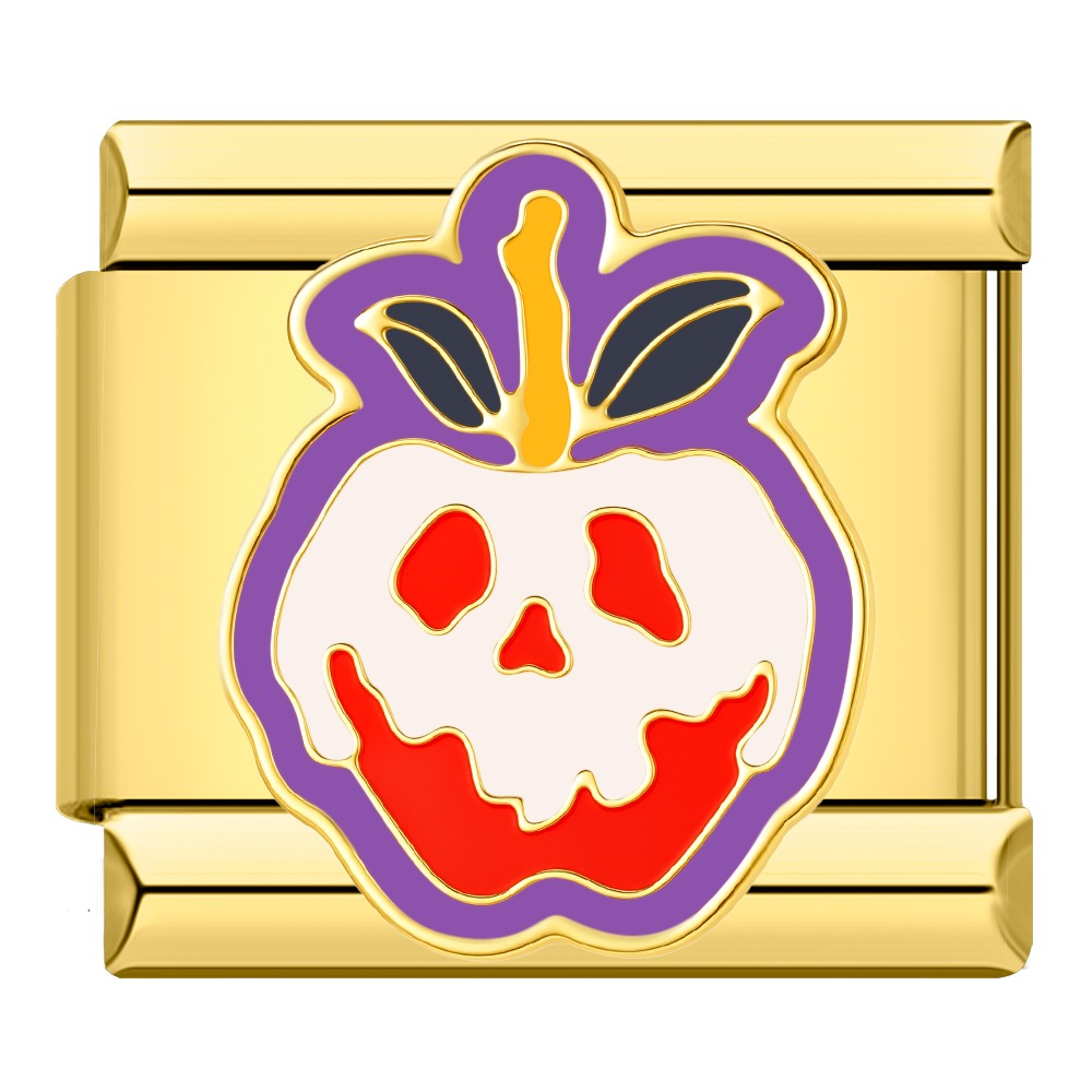Charm Citrouille Blanche et Ruban Violet | Lymette