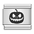 Charm Citrouille Noire aux Dents Pointues | Lymette