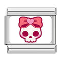 Charm Crâne Rose et Grand Ruban | Lymette
