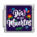 Charm Día de los Muertos et Fleurs — Argenté | Lymette