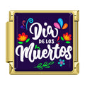 Charm Día de los Muertos et Fleurs — Doré | Lymette