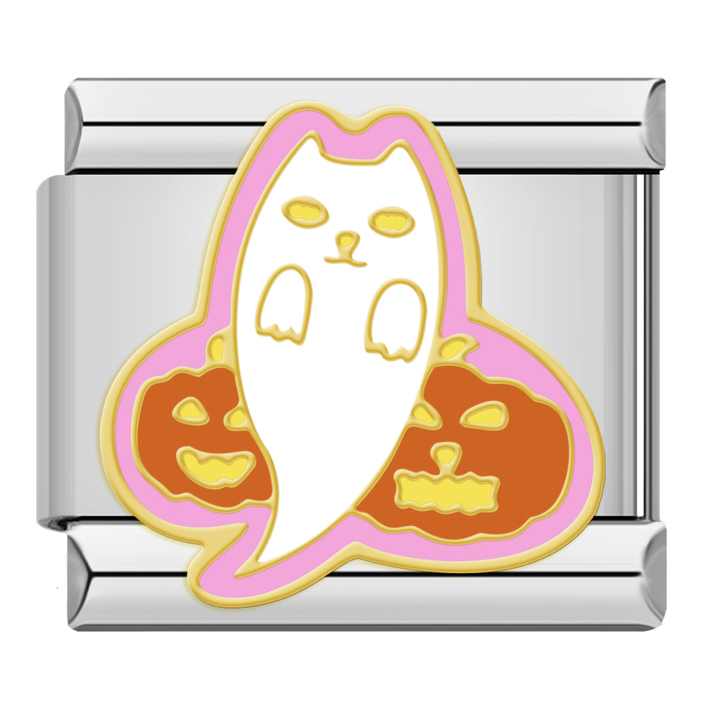 Charm Fantôme Blanc et Deux Citrouilles | Lymette