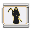 Charm Faucheuse Noire sur Blanc | Lymette