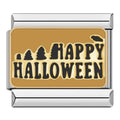 Charm Happy Halloween Noir sur Jaune | Lymette