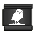 Charm Hibou Blanc sur Branche | Lymette