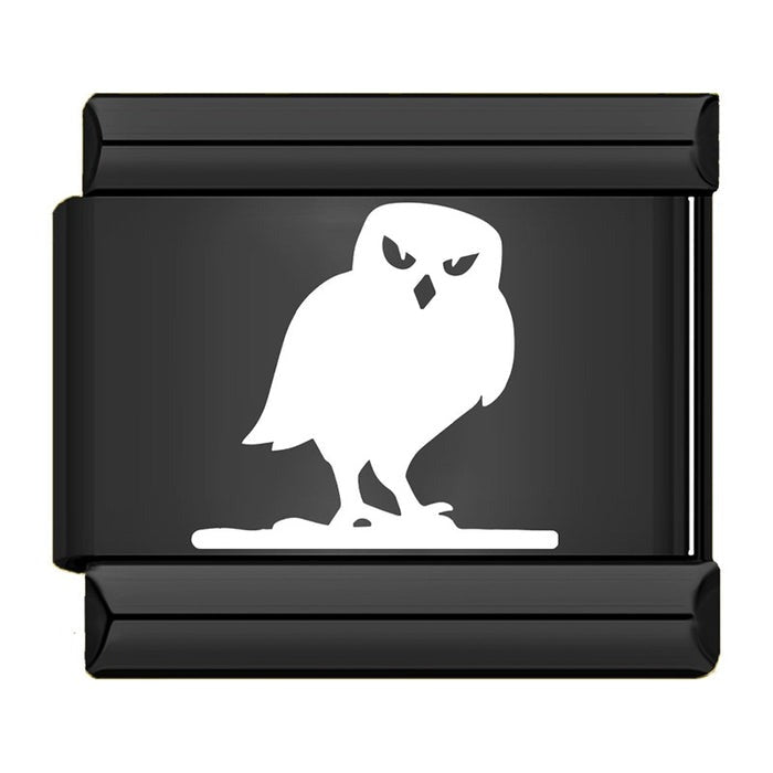 Charm Hibou Blanc sur Branche | Lymette