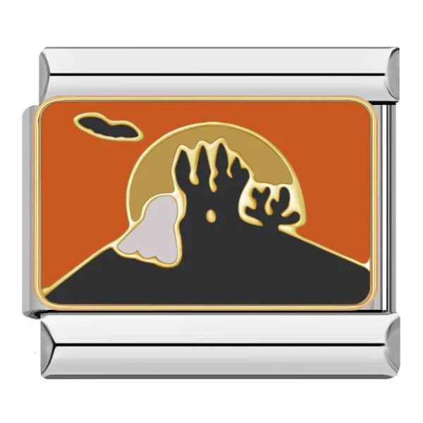 Charm Main de Zombie devant Lune Orange | Lymette