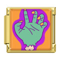 Charm Main de Zombie Verte Cartoon — Doré | Lymette