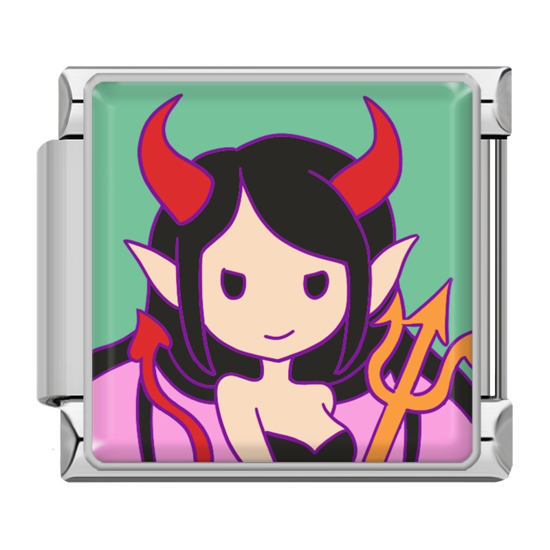 Charm Petite Diablesse Cartoon — Argenté | Lymette