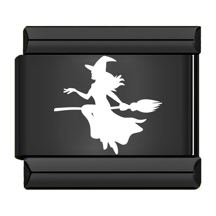 Charm Sorcière Blanche sur Balai | Lymette