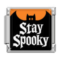 Charm Stay Spooky et Chauve-Souris — Argenté | Lymette