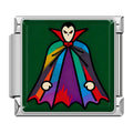 Charm Vampire à Cape Violette — Argenté | Lymette