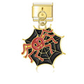 Pendentif Araignée Rouge sur Toile Noire | Lymette