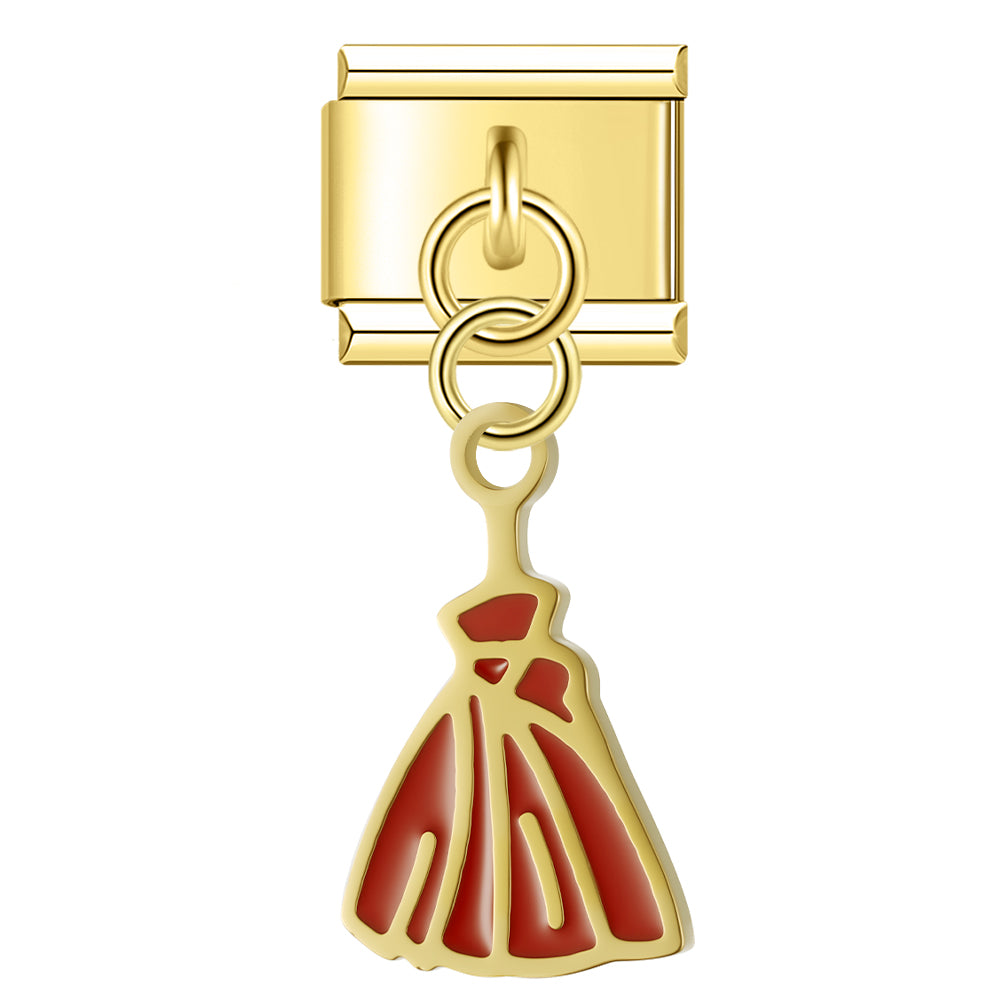 Pendentif Balai Rouge de Sorcière | Lymette