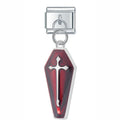 Pendentif Cercueil Rouge et Croix | Lymette