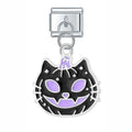 Pendentif Chat Noir aux Yeux Violets | Lymette