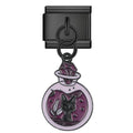Pendentif Chat Noir dans Fiole Violette | Lymette
