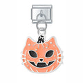 Pendentif Chat Orange aux Yeux Noirs | Lymette