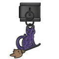 Pendentif Chat Violet et Petite Souris | Lymette