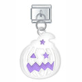 Pendentif Citrouille Blanche aux Yeux Violets | Lymette