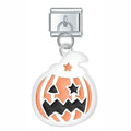 Pendentif Citrouille Orange aux Yeux Étoilés | Lymette