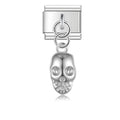 Pendentif Crâne Argenté aux Yeux Creux | Lymette