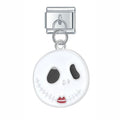 Pendentif Crâne Blanc à Bouche Cousue | Lymette